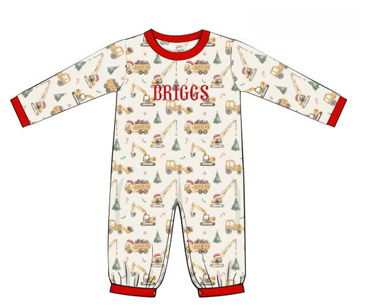 Pre Order 002: Christmas Construction Romper